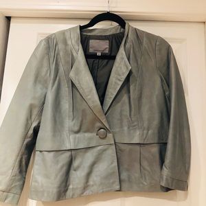 Cropped Leather Jacket